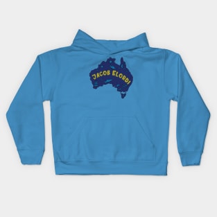 AUSSIE MAP JACOB ELORDI Kids Hoodie